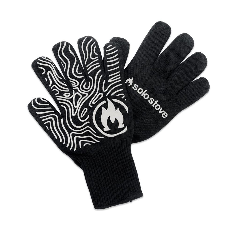 Solo Stove High Heat Gloves, Grill/BBQ Gloves, Oven Mitts, Heat-Resistant up to 450°F, Non-Slip, Black, One Size - NewNest Australia