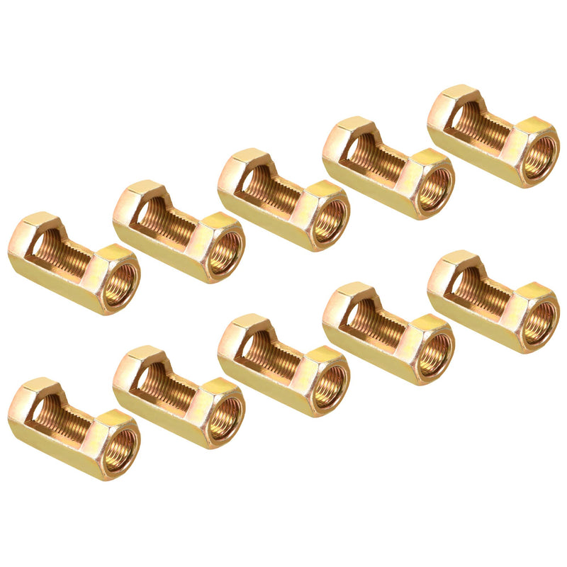 MECCANIXITY Iron Hexagon Nut M10 Thread 30mm Height Lamp Repair Parts for Lamp Pipe Zinc Plating Iron, Pack of 10 - NewNest Australia