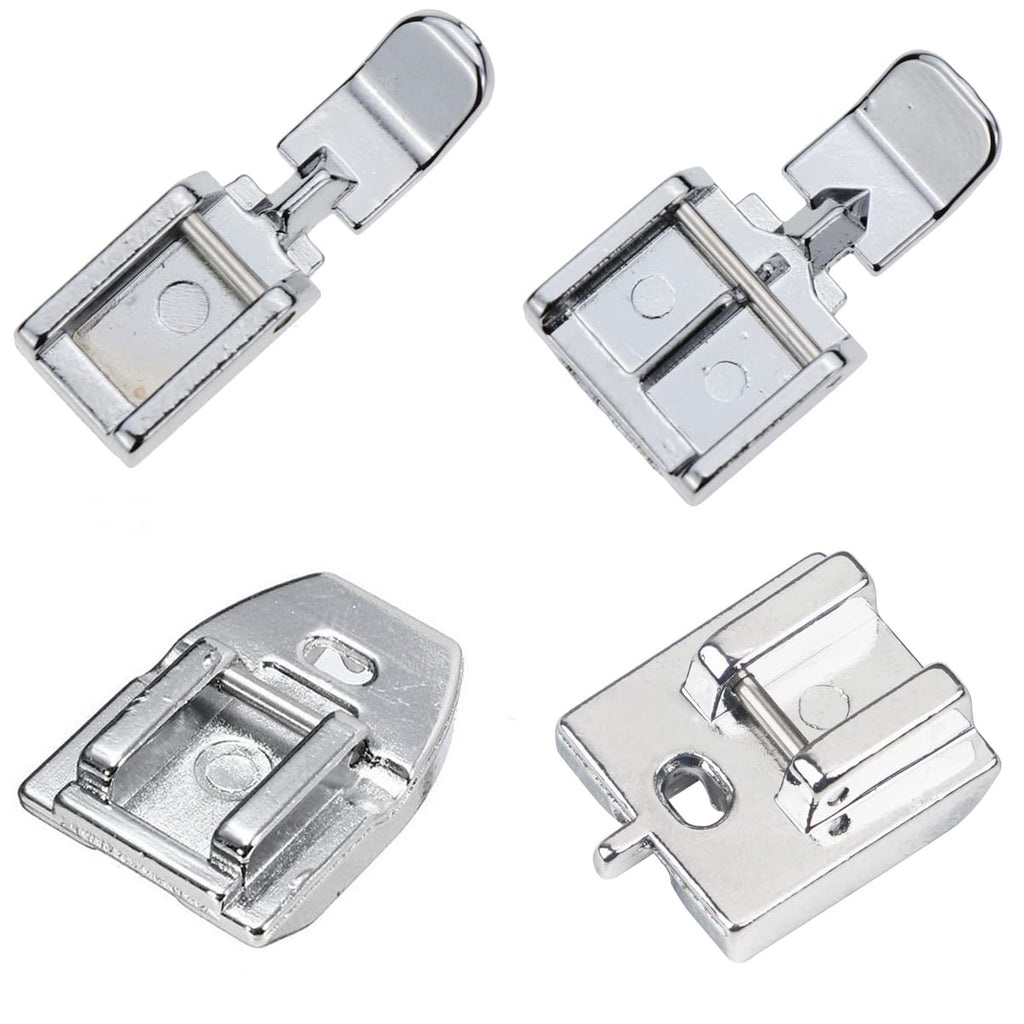 4 PCS Zipper Foot Sewing Machine Presser Foot Set of Invisible Concealed Narrow Zipper Foot, Fits for Most Snap On Singer, Brother, Janome, Babylock Low Shank Sewing Machines - NewNest Australia