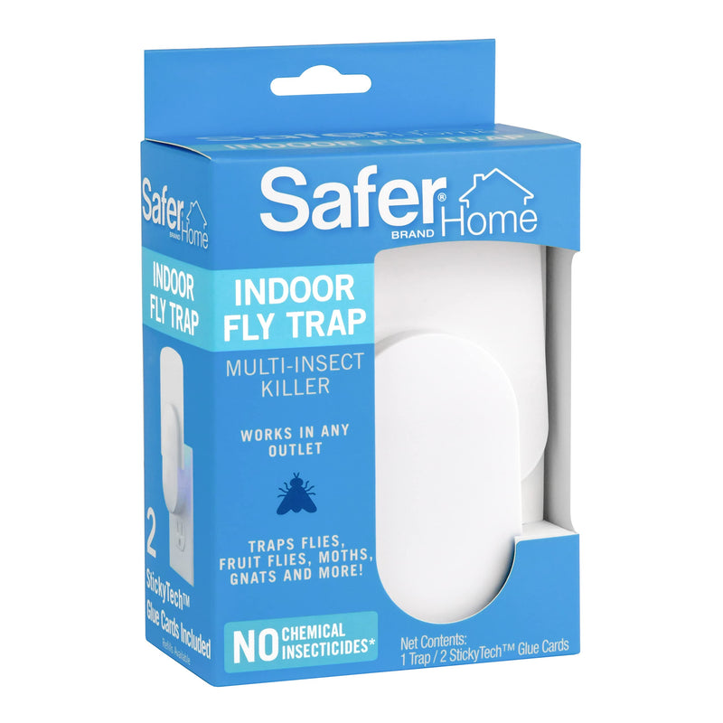 Safer Brand Safer Home SH502 Chemical Free Indoor Plug Trap, Fruit Flies, Moths, Gnats, and Other Flying Insects  400 Sq Ft of Protection, White - NewNest Australia