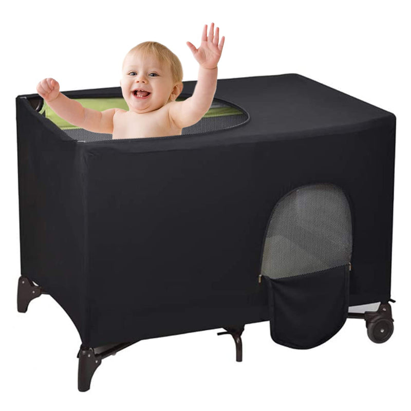 Crib Tent Cover, Breathable Pack and Play Portable Travel Cribs, Baby Crib Canopy Cover for Indoor & Outdoor Naps Play Sleeping, Baby Safe Child Protection - NewNest Australia
