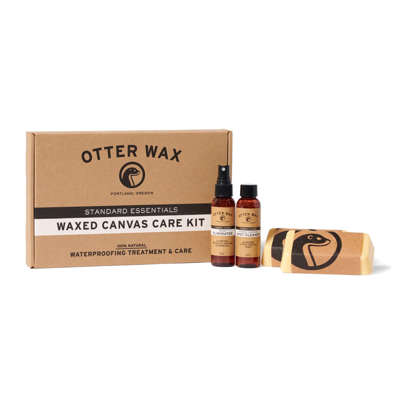 Waxed Canvas Care Kit by Otter Wax | Durable Rain Protection | Made in the USA | Waterproof Canvas and Fabric, Shoes, Hats, Jackets, Bags, Outdoor Gear, Clothing | Naturally Effective Beeswax Waterproofer - NewNest Australia
