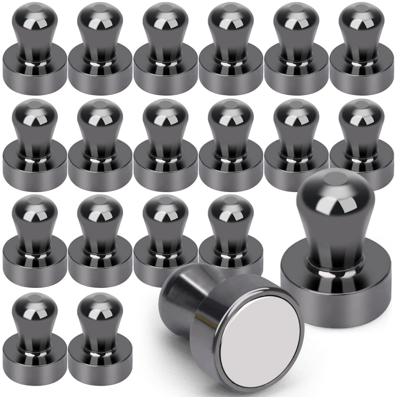 20 PCS Refrigerator Magnets, Black Metal Push Pin Magnets, Ideal for Whiteboard Magnets, Fridge Magnets, Office Magnets, Classroom Magnets, Map Magnets A-black-20p - NewNest Australia