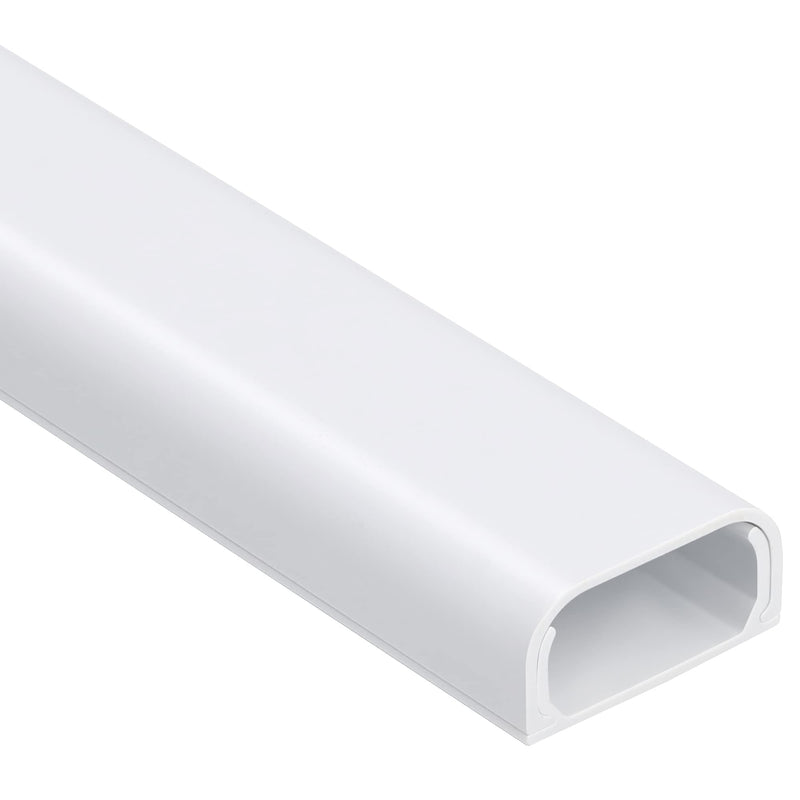Cable Hider Raceway Kit, 68in Wire Hiders for TV on Wall, Paintable Cord Cover Channel, Cord Hider for Wall Mounted TV in Home Office, 4X L17in X W0.95in X H0.47in, White Large-68in - NewNest Australia