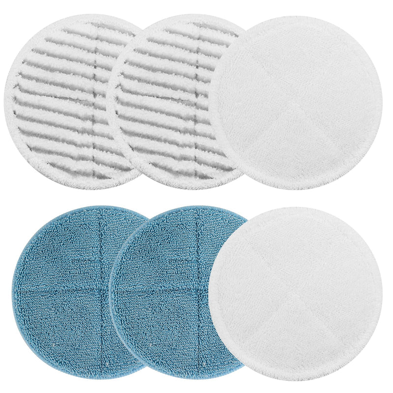 GreeSuit 6 Pack Steam Spin Mop Pads Replacement Set Compatible with Bissell Spinwave 2039A 2124 6-pack - NewNest Australia