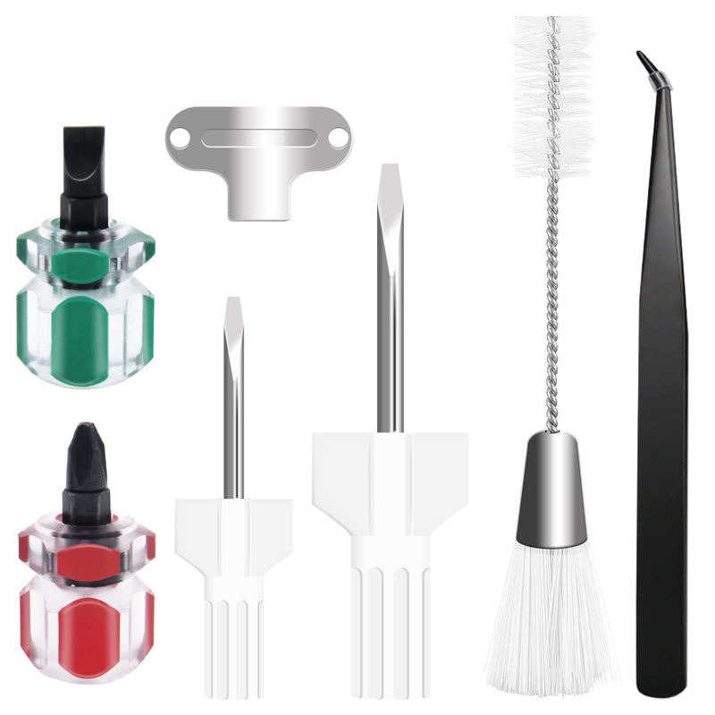 7 Piece Sewing Machine Cleaning Kit Include Tweezers Double Ended Fluff Brush Needle Board Screwdriver and 4 Short Screwdrivers, Sewing Machine Repair Tool - NewNest Australia