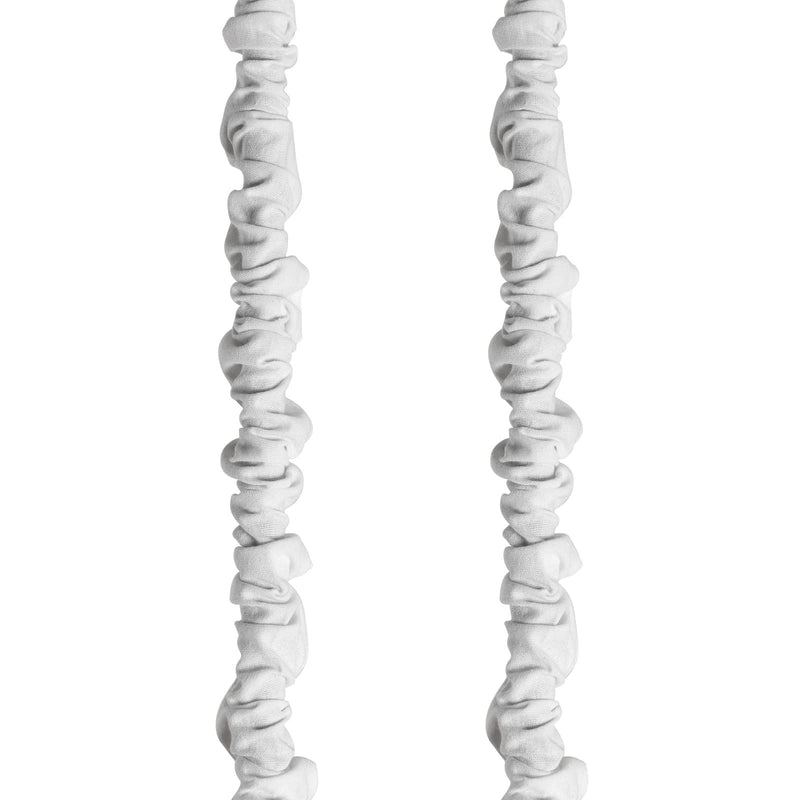 2 Packs Fabric Cord Cover for Chandelier Chain Covers 6 Ft Length Natural Linen Fabric Electrical Wire Protector White Color - NewNest Australia