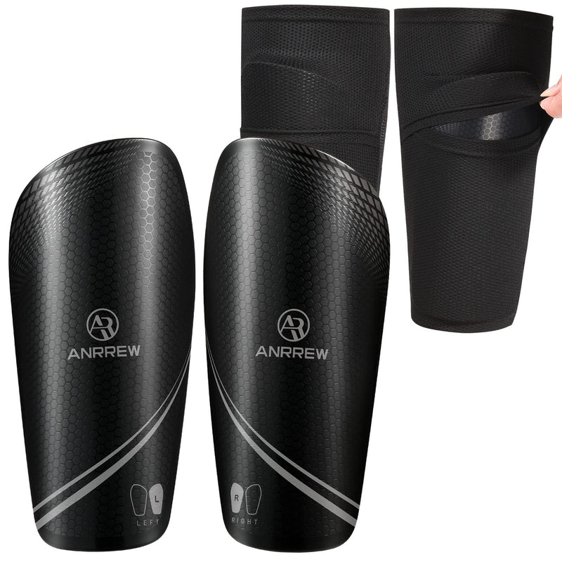 Anrrew Soccer Shin Guards with Sleeves.for Kids Youth Adults Superlight shin Guards Pads,Protective Soccer Equipment Small - NewNest Australia
