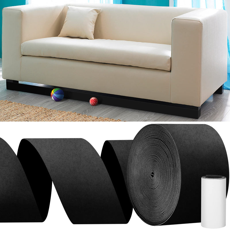 32.8 Feet Under Sofa Toy Blocker,Adjustable Gap Bumper,Sectional Connectors for Sliding Sofas,Bumper Guard for Avoid Things Sliding under Couch & Furniture( Include 19.6" Adhesive Mounting Strap) - NewNest Australia