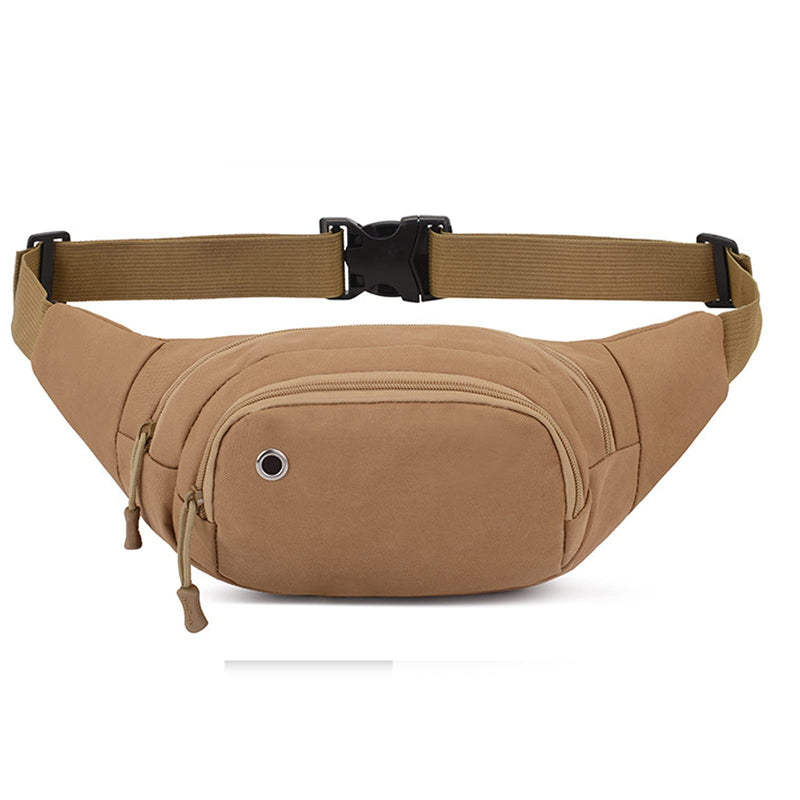 DAITET Fanny Pack for Men&Women, Crossbody Waist Bag with Adjustable Belt, Large Capacity Bum Bag for Traveling Hiking Cycling Workout Casual(Classic Khaki) Classic Khaki Oxford Cloth - NewNest Australia