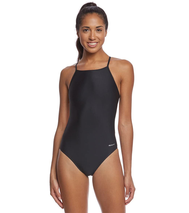 Sporti Micro Back One Piece Swimsuit 24 Black - NewNest Australia