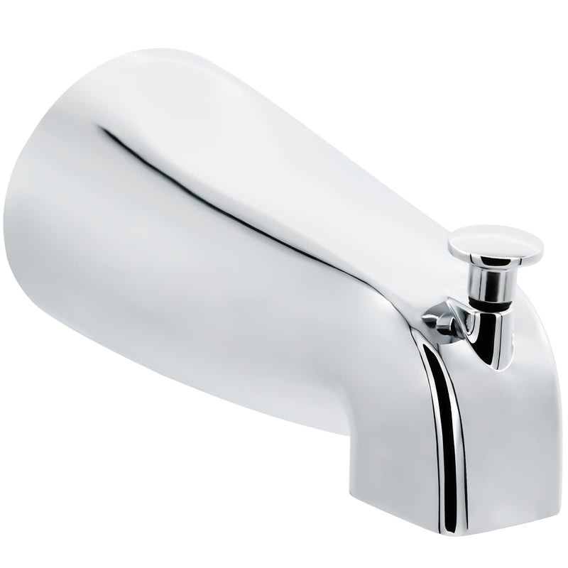 Slip Fit Tub Spout with Pull-Up Diverter for 1/2 inch Copper Tube, Chrome - NewNest Australia