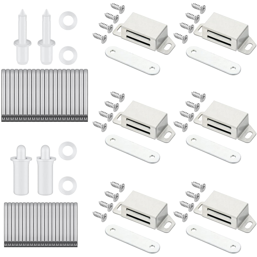 125 Pieces Shutter Metal Hardware Repair Plantation Shutters Tool Set Plantation Shutter Repair Kit Plantation Shutter Magnets Replacement Shutter Pins for Shutter, Cabinet, Furniture, Closet - NewNest Australia