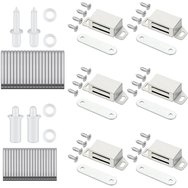 125 Pieces Shutter Metal Hardware Repair Plantation Shutters Tool Set Plantation Shutter Repair Kit Plantation Shutter Magnets Replacement Shutter Pins for Shutter, Cabinet, Furniture, Closet - NewNest Australia