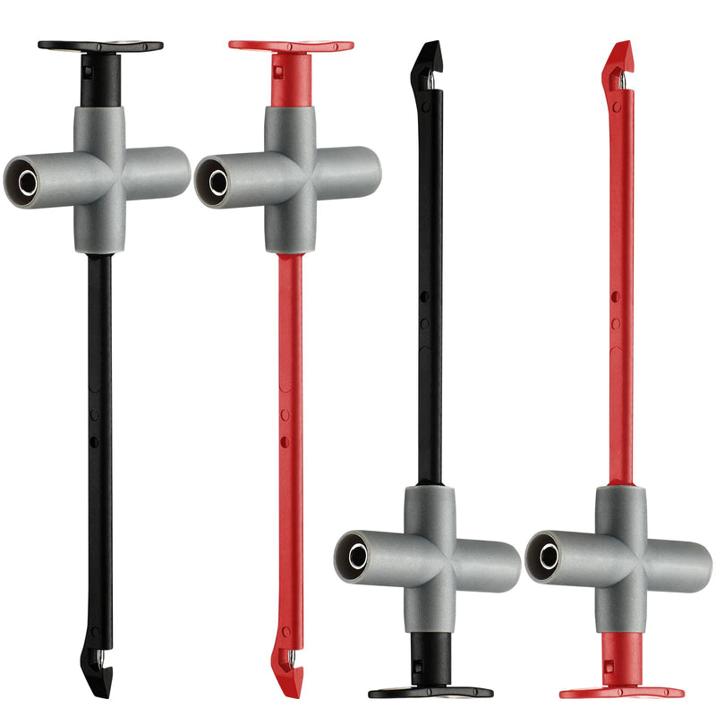 4 Pcs Puncture Probe P5010 Electrical Wire Piercing Test Clip Multimeter Piercing Probes Test Probes and Leads Automotive Test Cable Kit for Auto Testing Repairing Tool, Black and Red - NewNest Australia