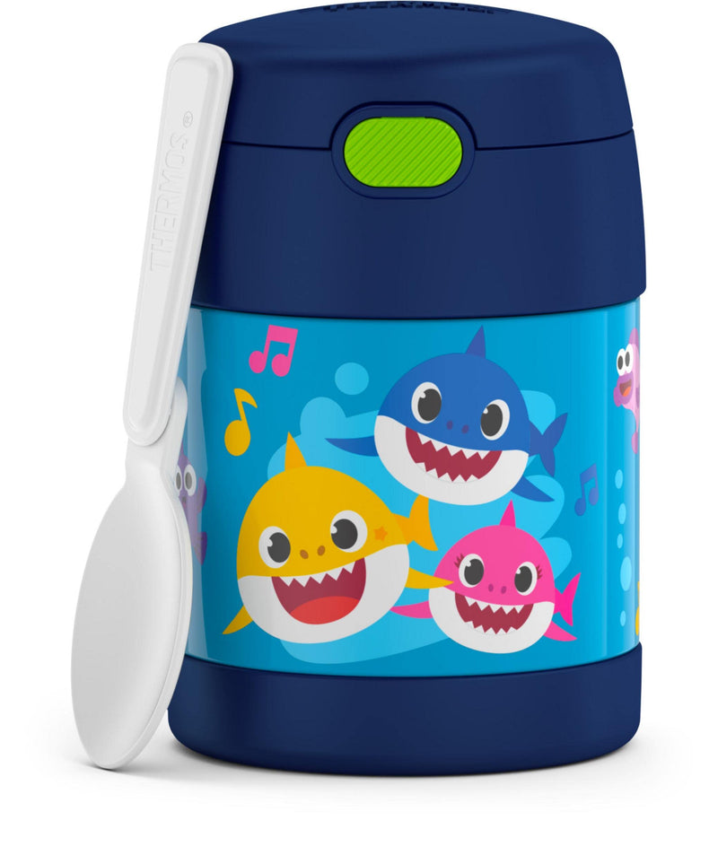 THERMOS FUNTAINER 10 Ounce Stainless Steel Vacuum Insulated Kids Food Jar with Spoon, Baby Shark - NewNest Australia