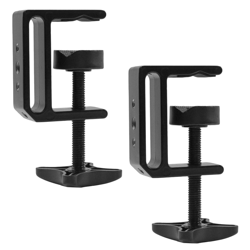 VIVO Steel C-Clamp with 1/4 inch-20 and 3/8 inch-16 Female Socket for Tables, Desk Mount, 1.5 inch Maximum Desktop Thickness, 2 Clamps, MOUNT-CP02 - NewNest Australia