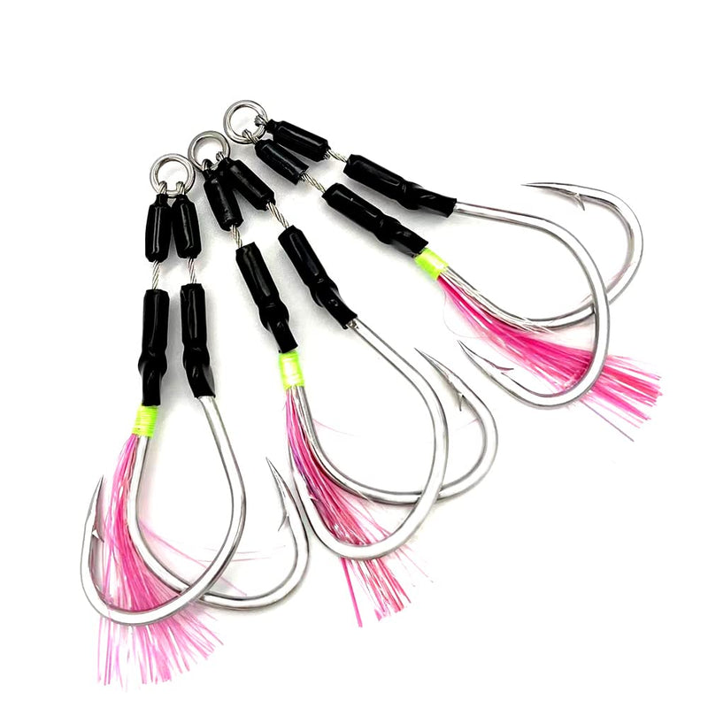 Capt Jay Fishing Assist Hooks Jigging Slow Fast Jigs Fishing Hooks Jigging Hooks Jigging jigs Stinger Jigging jigs Hook Dancing Jigging Hooks 3 Pcs 5/0-Wire - NewNest Australia