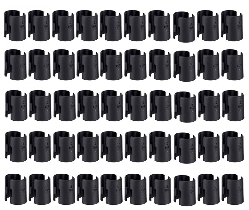 AHCUTE 100 Pack Wire Shelving Shelf Lock Clips for Post - Shelving Sleeves Replacements for Wire Shelving System (1 Inch) 1 Inch - NewNest Australia