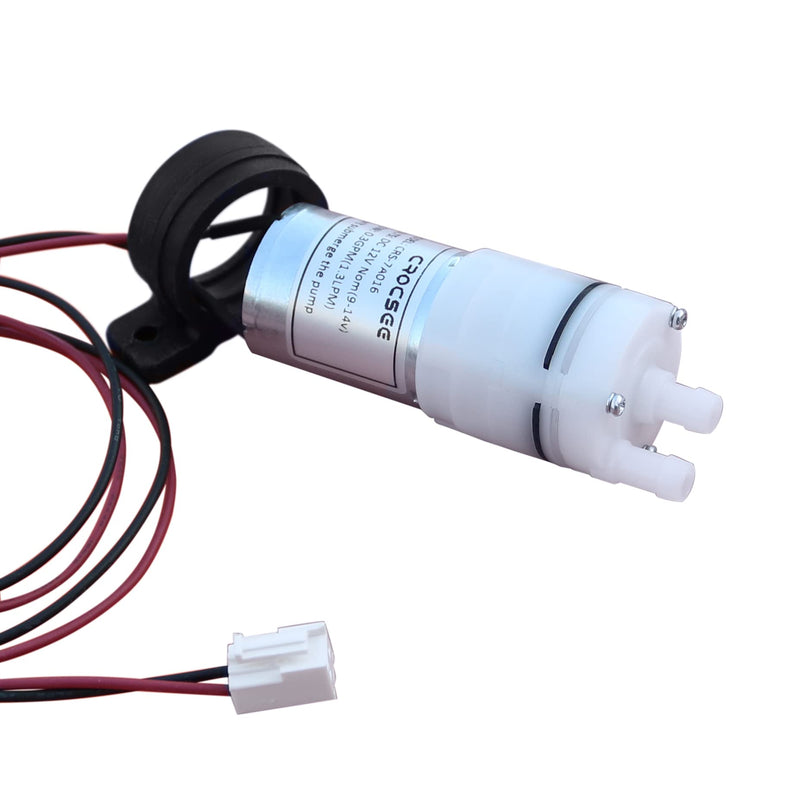 CrocSee DC 12V Mini Food Grade Self Priming Diaphragm Fresh Water Transfer Pump 1.3LPM, Replacement Pump for Ice Maker, Coffee Machine, Water Dispenser - NewNest Australia