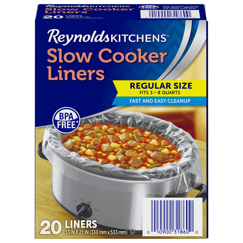 Reynolds Kitchens Slow Cooker Liners, Regular (Fits 3-8 Quarts), 20 Count - NewNest Australia