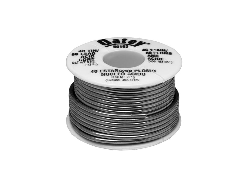 Oatey 50193 Acid Core Wire Solder, 0.5 Lb Carded, Solid, Gray, 1/2 lb, Silver - NewNest Australia