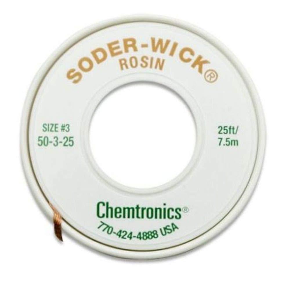 Chemtronics Desoldering Braid, Soder-Wick, Rosin.080", 25' - NewNest Australia