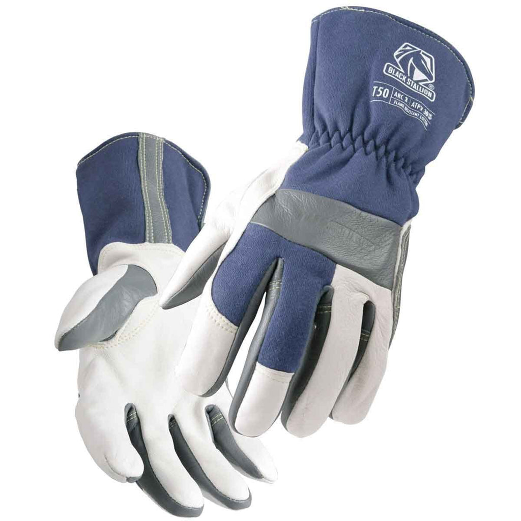 Revco T50 Men's Tigster Flame Resistant Welding Gloves Blue/White Medium - NewNest Australia