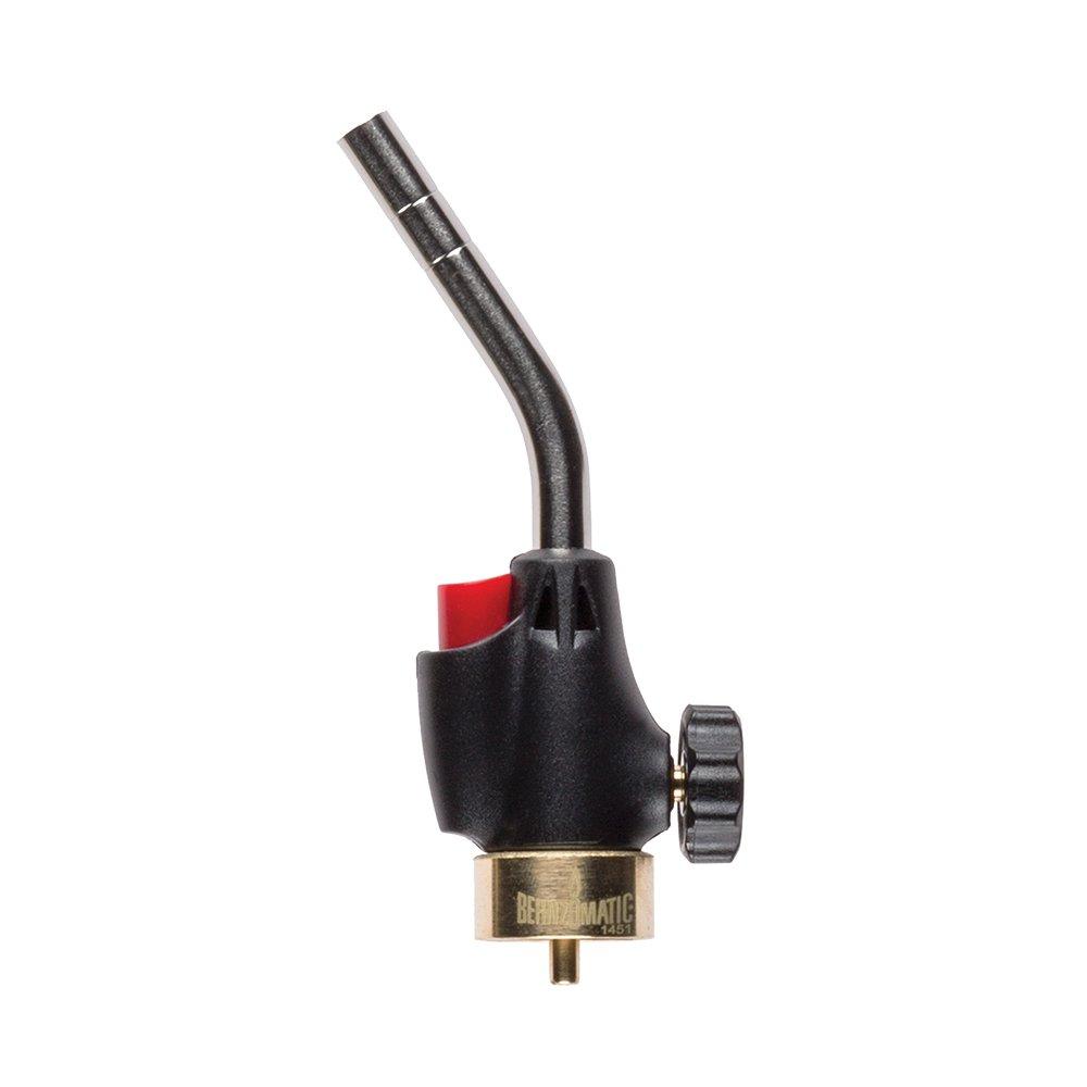 Kitchen Torch Gas Turbo Torch Head With Trigger Ignition – Adjustable Swirl Flame For MAP Pro & Propane Cylinders, Brazing, Soldering Blow Torch