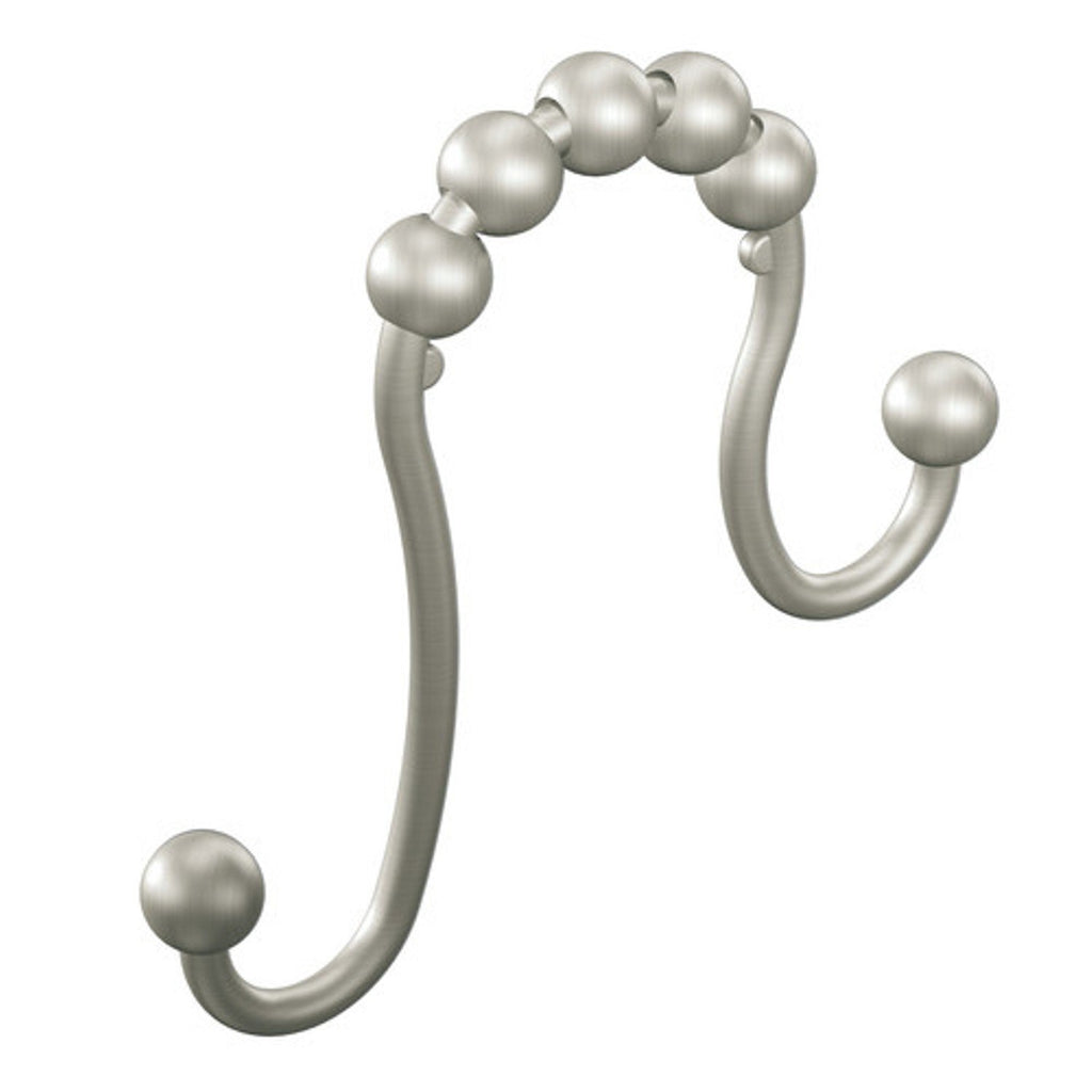 Moen SR2201BN Shower Curtain Rings (Pack of 12), Brushed Nickel - NewNest Australia