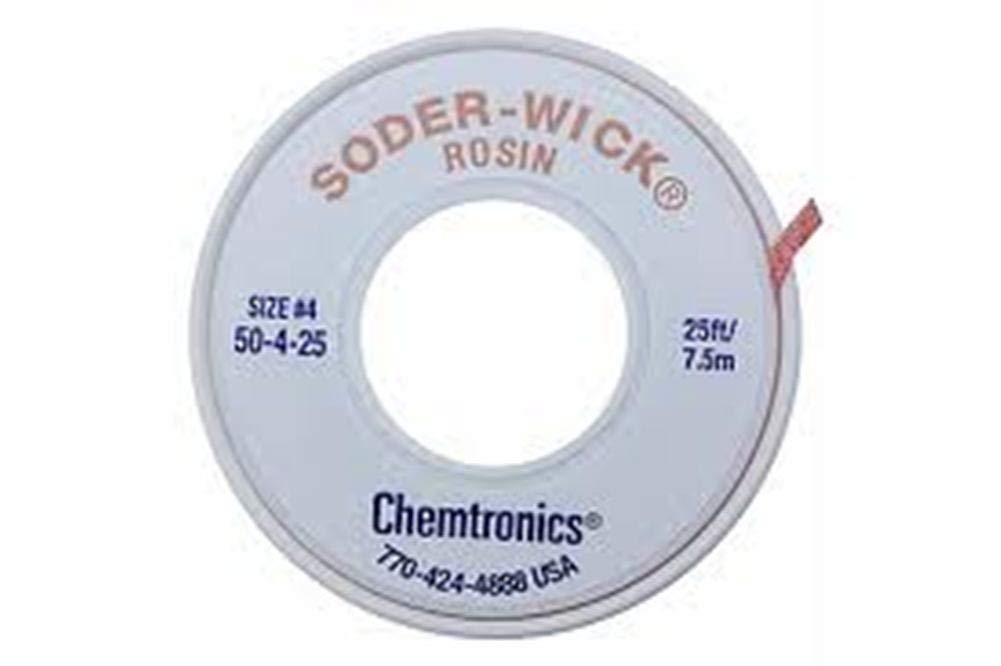 Chemtronics 50-4-25 Soder-Wick Rosin De-Soldering Braid, 0.110", 25' - NewNest Australia