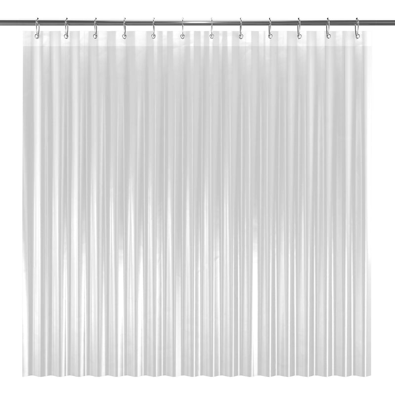 LiBa PEVA 8G Bathroom Shower Curtain Liner, 72" W x 72" H, Clear, 8G Heavy Duty Waterproof Shower Curtain Liner - NewNest Australia