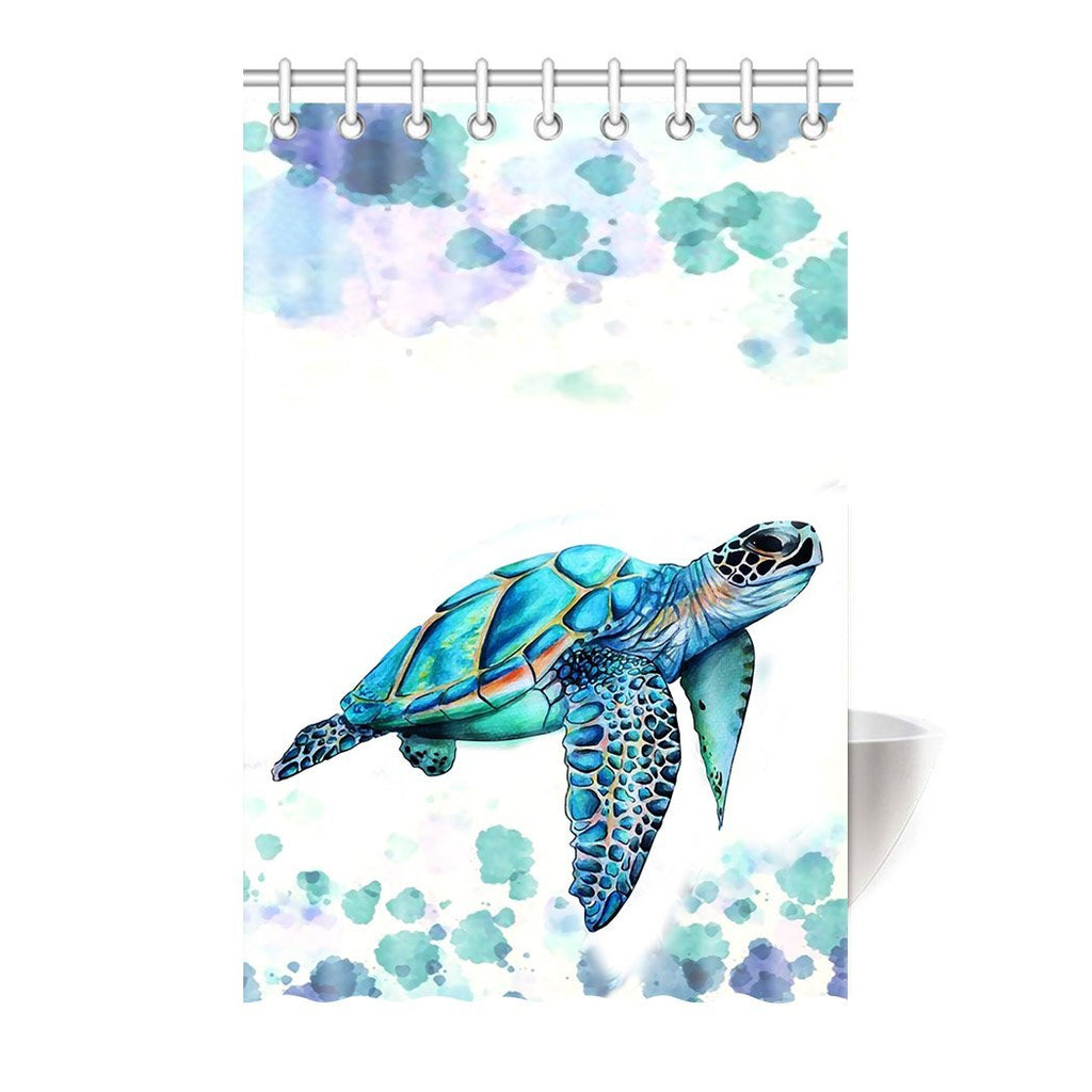 HommomH 48" x 72" Shower Curtain with Hooks Bathroom Waterproof Comfortable Sea Turtle - NewNest Australia