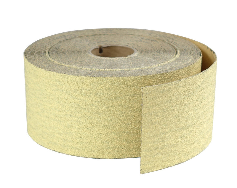 POWERTEC 4RA1140 Longboard Continuous Roll 2-3/4” by 25 Yard Sanding Paper, Gold 400 Grit Aluminum Oxide Abrasive Adhesive Backed Sandpaper for Woodworking - NewNest Australia