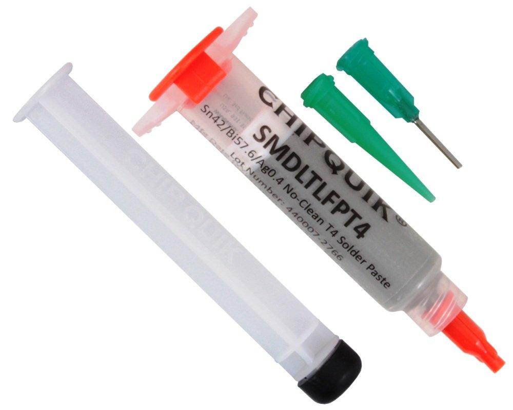 Solder Paste no Clean Sn42/Bi57.6/Ag0.4 Low Temp 138C in 5cc Syringe 15g (T4) - NewNest Australia