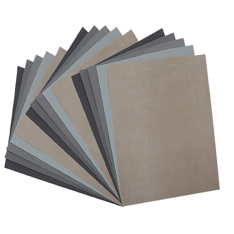 15Pcs Wet Dry Sandpaper, 1000 2000 3000 5000 7000 Assorted High Grit Polishing Sandpaper Sheets for Automotive Wood Metal Sanding by BAISDY - NewNest Australia