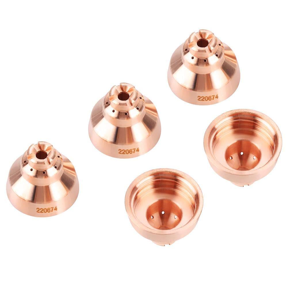 5pcs Plasma Consumables 220674 Machine Plasma Shield Cap Fit MAX45 Plasma Cutter Torch - NewNest Australia