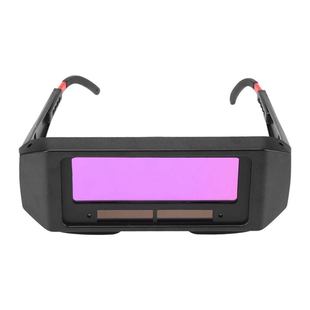 1 Pair LCD Solar Power Auto Darkening Welding Goggle, Safety Protective Welder Glasses Mask Helmet with Adjustable Shade, Eyes Goggles Mask Anti-Flog Anti-Glare Goggles-Black - NewNest Australia