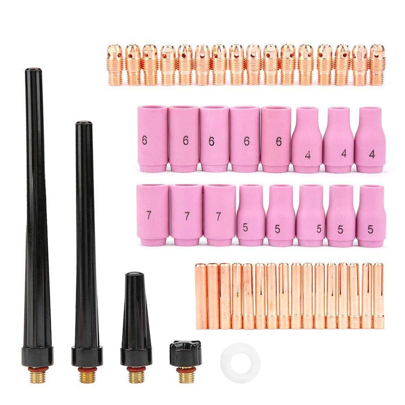 Welding Torch Parts,53pcs TIG Welding Torch Body Parts Gas Lens Nozzle Collet Cup Kit for WP-9 20 25 - NewNest Australia