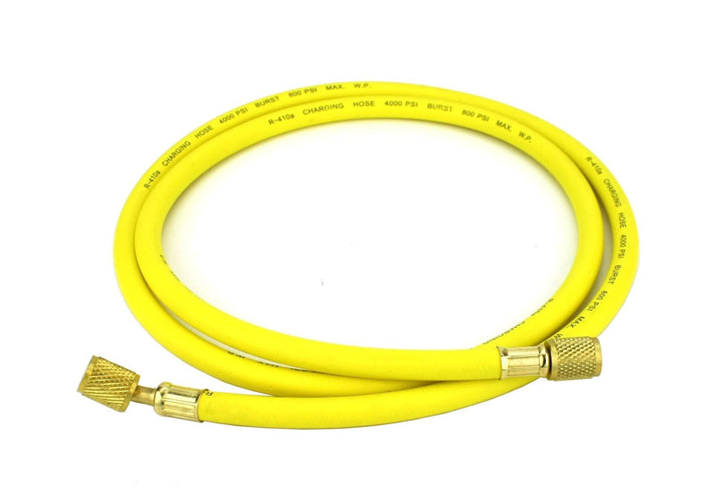 Refrigeration Hose - 60" (150cm) - Working Pressure: 800 PSI -1/4" Female Flare Brass Knurled Fittings with PTFE Gasket Seats - 45° Angle Connector. - NewNest Australia