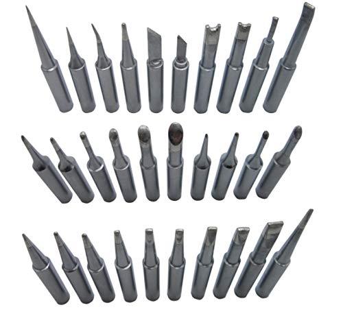 30 PCS Soldering Tips 900M for Hakko 936 937 888D 907 FX-600 Milwaukee M12SI-D Radio Shack 64-053 Yihua 936/936B x-tronics 3020/3020-XTS Baku 909 878AD zany 853d Atten Quick Aoyue Solder Iron Tip - NewNest Australia