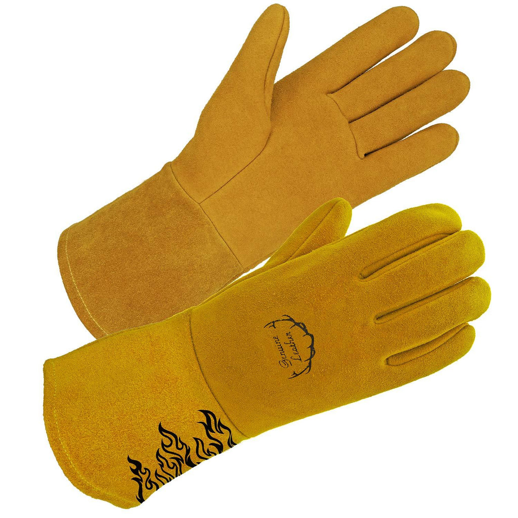 SKYDEER Premium Genuine Deerskin Leather Suede Hi-Performance Welding Gloves (SD0039W/L) - NewNest Australia