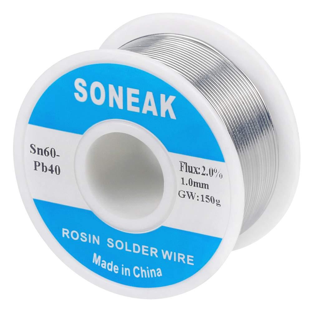 SONEAK 60/40 Tin Lead Solder With Rosin Core For Electrical Soldering 1.0mm 150g - NewNest Australia