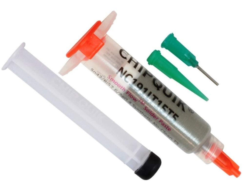 Smooth Flow Low Temp Solder Paste Sn42/Bi57.6/Ag0.4 T5 15g Syringe - NewNest Australia