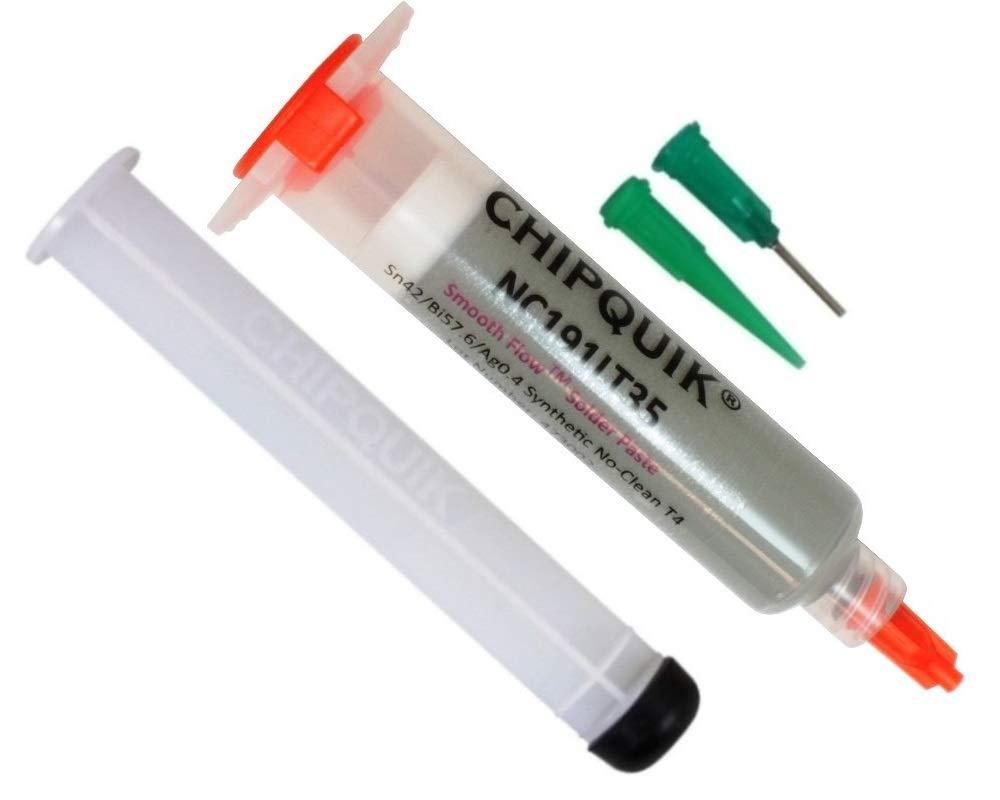 Smooth Flow Low Temp Solder Paste Sn42/Bi57.6/Ag0.4 T4 35g Syringe - NewNest Australia