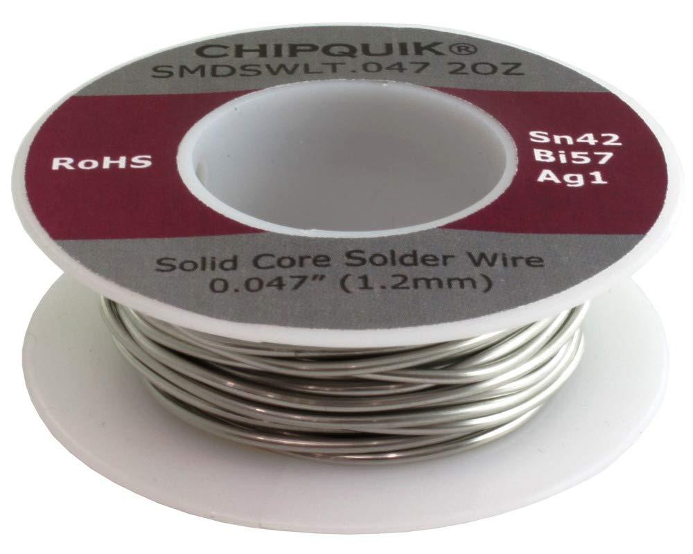 Sn42/Bi57/Ag1 .047" Solder Wire 2oz Spool (SMDSWLT.047 2OZ) - NewNest Australia