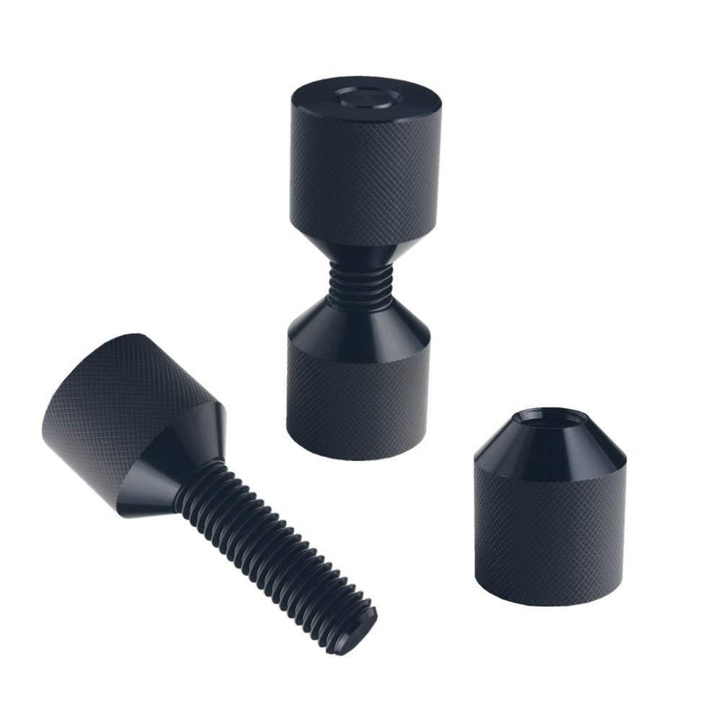 DEWHEL 1-1/8" Two Hole Flange Alignment Pin Set Aluminum (BLACK) Black - NewNest Australia