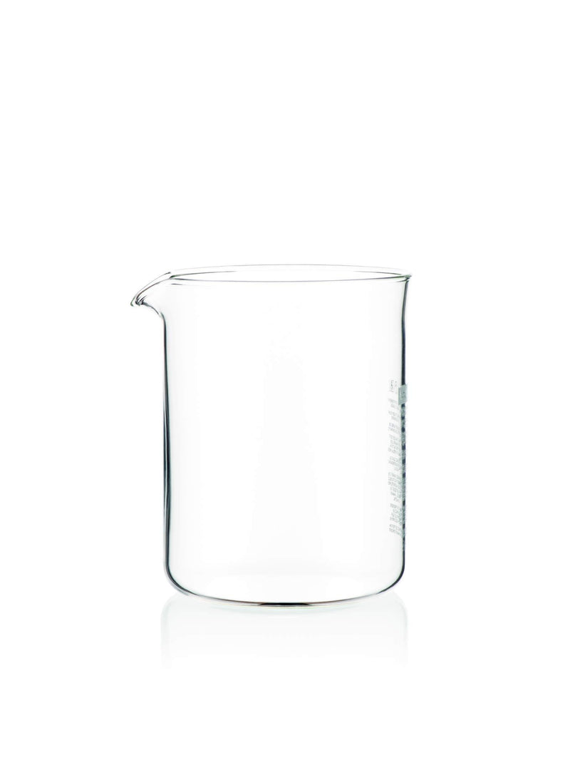 Bodum 1504-10 Coffee Press Beaker, Glass - 4 Cup, Transparent Single - NewNest Australia