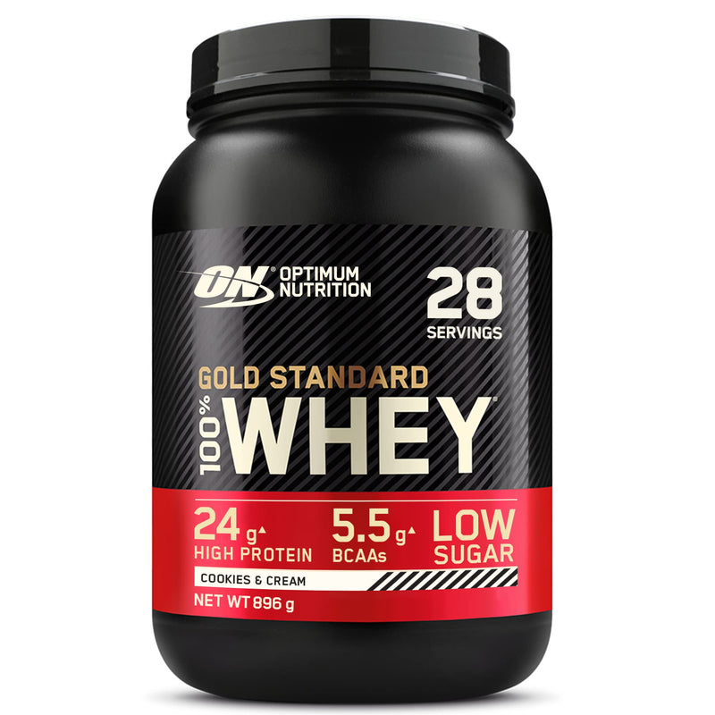 Optimum Nutrition Gold Standard Whey Protein, Muscle Building Powder With Naturally Occurring Glutamine and Amino Acids, Cookies and Cream, 28 Servings, 896 g, Packaging May Vary Cookies & Cream - NewNest Australia