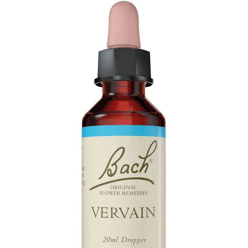 Bach Original Flower Remedy Vervain, Flower Essences, Vegan formula, Let me be me, An Individual and Personal Approach to Emotional Wellness, Easy to use, 1 Dropper Bottle x 20 ml - NewNest Australia